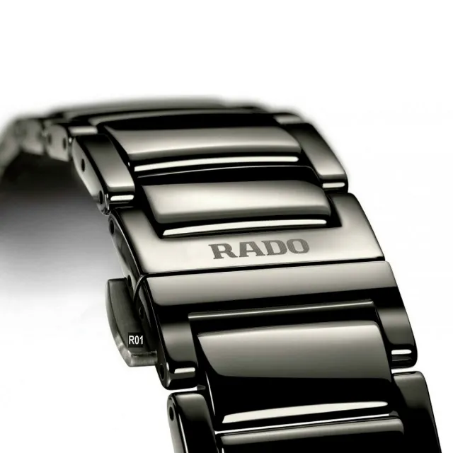 【Rado 雷達表】官方授權 True真我機械腕錶 40㎜黑陶瓷金標款-加上鍊機＆5豪禮 R01(R27056162)