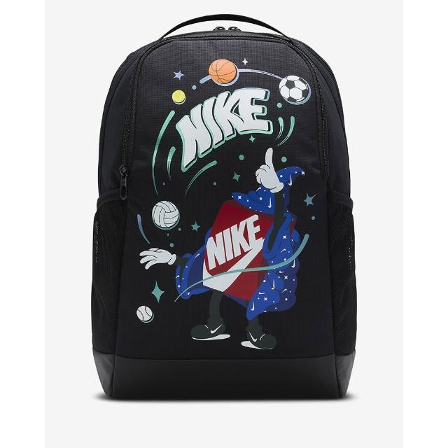 【NIKE 耐吉】後背包 休閒 Y NK BRSLA BKPK - BOXY 男款 女款 大童 黑(FN1359010)