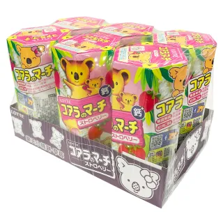 【Lotte 樂天】樂天小熊餅-草莓風味37g*6