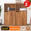 【HOPMA】日系清新多功能三層櫃〈2入〉台灣製造 櫥櫃 收納櫃 置物櫃 門櫃 玄關櫃 書櫃