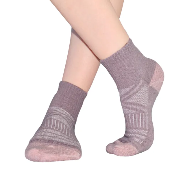 【MORINO】6雙組_MIT抗菌消臭X型氣墊1/2短襪女襪-M22-24CM(運動襪 氣墊襪  機能襪 除臭襪)