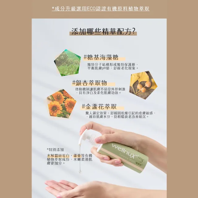 【WellnuX 維妮舒】瞬效有感潤澤組制癢去味(洗劑150ml+噴霧30ml+嫩白凝膠50ml 私密保養)