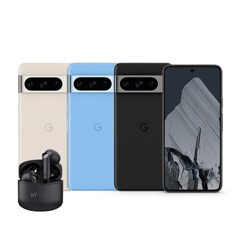 【Google】Pixel 8 Pro 5G 6.7吋(12G/128G/Tensor G3/5000萬鏡頭畫素/AI手機)(真無線耳機組)