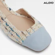 【ALDO】AMANDINE-復古拼接後繫帶平底鞋-女鞋(淺藍色)