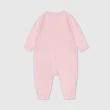 【GAP】嬰兒裝 Logo純棉小熊印花長袖包屁衣/連身衣-粉紅色(890320)