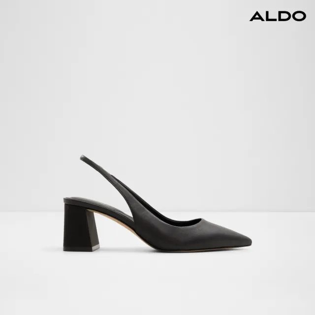 【ALDO】雙11★ULIANA-素色經典後繫帶高跟鞋-女鞋(黑色)