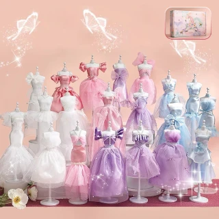 【Joyful】魔法DIY百變換裝 女孩手作益智玩具 創意親子互動禮盒(多樣換裝/創造力培養)