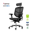 【ERGOHUMAN】ENJOY企業2.0腰枕彈力可調 舒適再升級 T168美國網布 鋁腳(人體工學椅 辦公椅 全網椅 美國網)