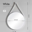 【LEZUN/樂尊】吊帶壁掛圓形浴室鏡 直徑60cm(浴鏡 化妝鏡)
