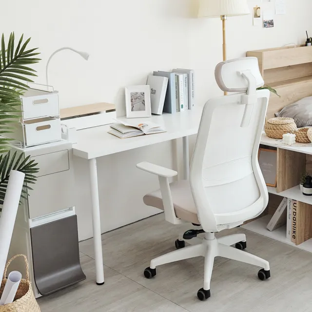 【完美主義】韓國製透氣美型高背電腦椅/辦公椅/書桌椅(二色可選)
