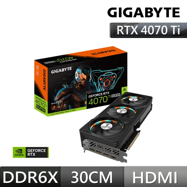 GIGABYTE 技嘉GIGABYTE 技嘉 GeForce RTX™ 4070 Ti SUPER GAMING OC 16G顯示卡