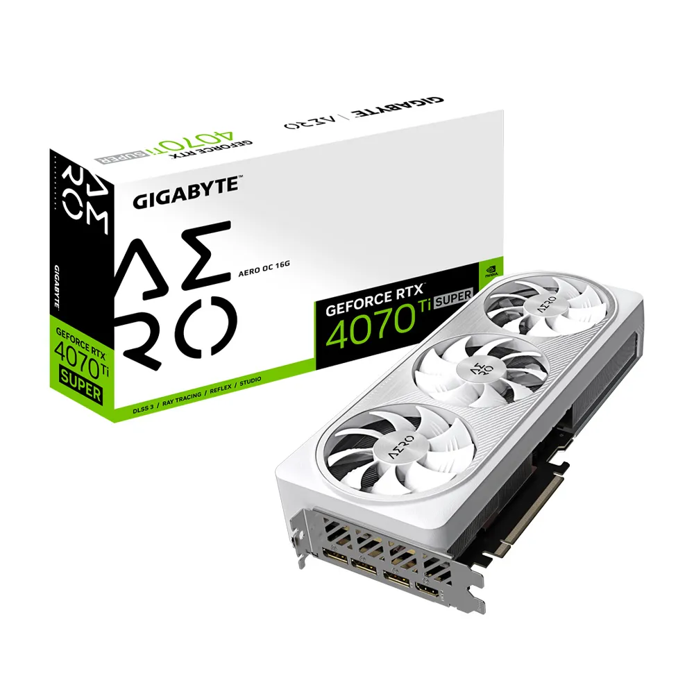 【GIGABYTE 技嘉】GeForce RTX 4070 Ti SUPER AERO OC 16G顯示卡