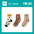 【FAV】3雙2組/韓風兒童襪/型號:B501(男襪/女襪/中筒襪)