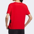【adidas 愛迪達】Gfx Ss Tee 女款 紅色 圓領 上衣 舒適 運動 休閒 短袖  IZ3139