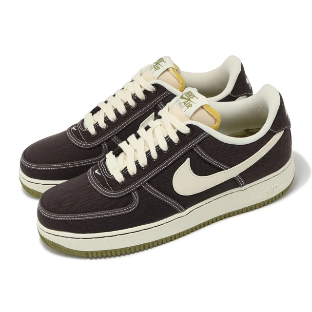 NIKE 耐吉 休閒鞋 Air Force 1 07 PRM 咖啡 男鞋 女鞋 AF1 帆布(CI9349-201)