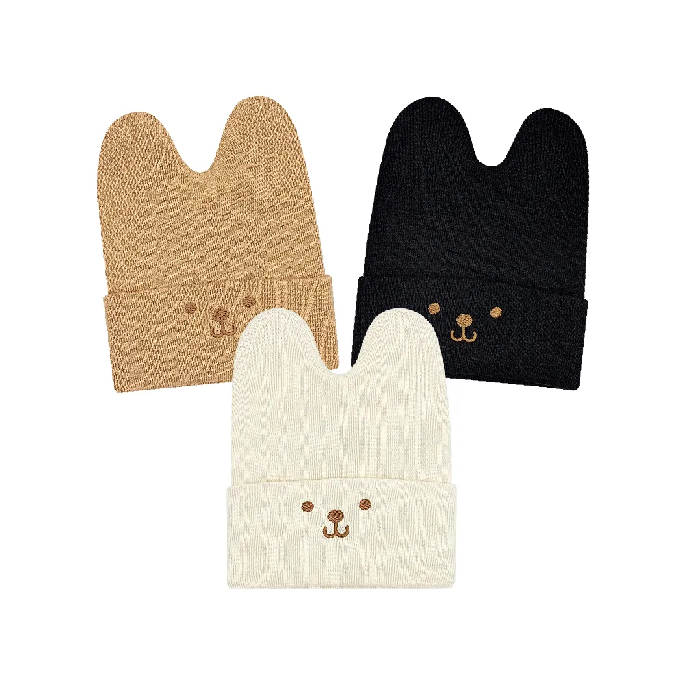 【艾比童裝】寶寶毛帽-兔兔造型反摺毛帽(配件系列 A10-34)