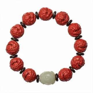 【MoonDy】包包 佛珠 手串 硃砂手鍊 和田玉手鍊 念珠 女生飾品 朱砂手串 開運貔貅手鍊 男 