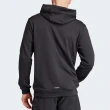 【adidas 愛迪達】WO DK TOP 男款 黑色 毛圈布 吸濕排汗 舒適 休閒 連帽 外套 IT4308