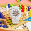 【CASIO 卡西歐】BABY-G 柔美玫瑰金設計休閒運動雙顯錶-白43.4mm(BA-110XRG-7A)