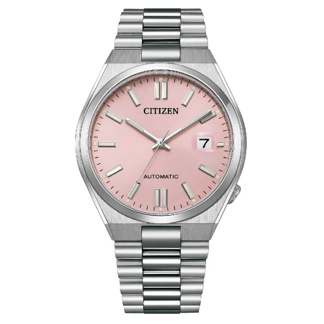 【CITIZEN 星辰】PANTONE限定情人節推薦款時尚腕錶 玫瑰粉 40mm(NJ0158-89X)