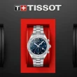 【TISSOT 天梭 官方授權】PR 100 真鑽三眼計時腕錶 母親節 禮物(T1019171104600)
