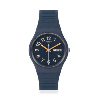 【SWATCH】Gent 原創系列手錶 TRENDY LINES AT NIGHT 男錶 女錶 手錶 瑞士錶 錶(34mm)