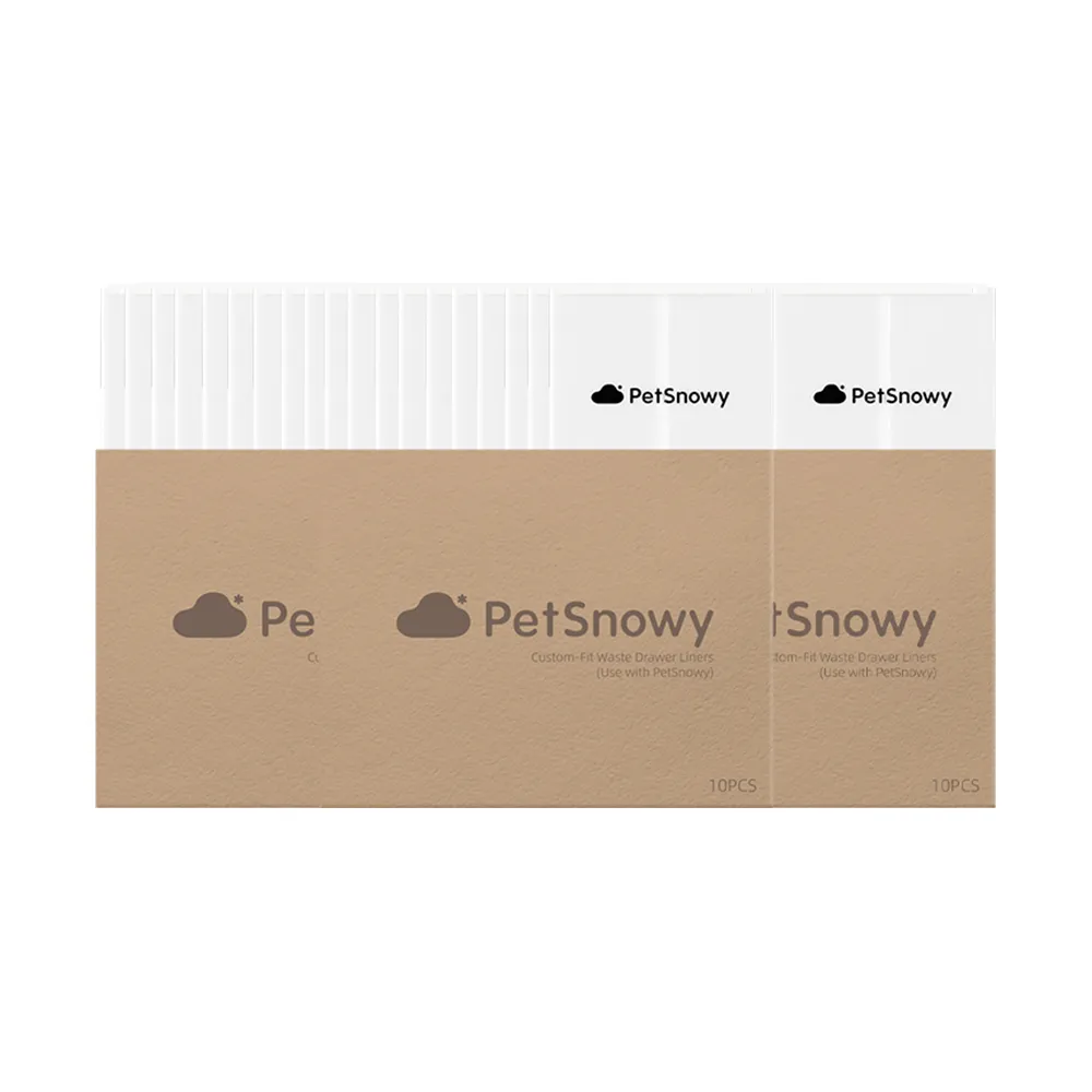 【PetSnowy】SNOW+ 智慧貓砂盆專用垃圾袋30入(PetSnowy專屬配件 智慧貓砂盆 專用垃圾袋)