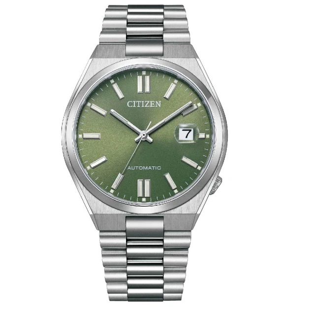 CITIZEN 星辰 PANTONE限定綠色面機械腕錶 /40mm(NJ0158-89Z)