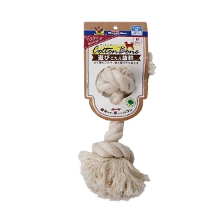 【Doggy Man】犬用自然素材棉質潔牙拉索玩具-M(寵物用品)