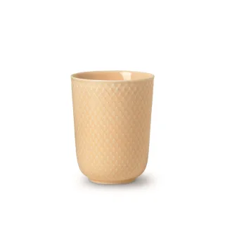 【北歐櫥窗】Lyngby Porcelain Rhombe 菱紋 瓷杯(330ml、淺沙)