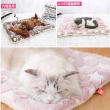 【QIDINA】寵物加厚法蘭絨保暖寵物墊L/XL 2入(寵物睡墊 寵物窩 寵物毯 寵物睡窩 貓咪床)