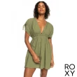 【ROXY】女款 女裝 短袖連身長裙洋裝 LOCAL FRIENDS(軍綠)