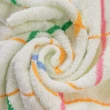 【OKPOLO】台灣製造格紋緞帶毛巾(買六送六)