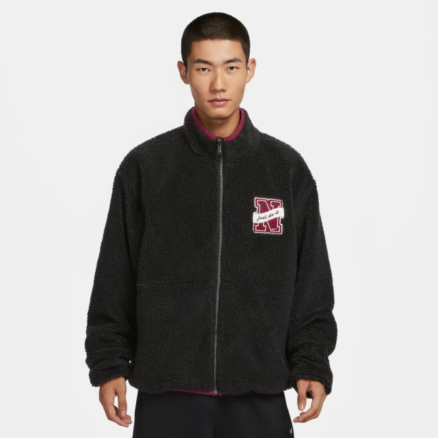 NIKE 耐吉 休閒外套 夾克_男_黑 酒紅 雙面穿_AS M NK WINTER TOP REV GCEL(FV8588010)