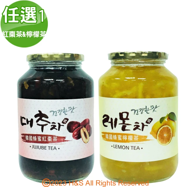 【柚和美】韓國蜂蜜檸檬茶/紅棗茶任選1罐(1kg)