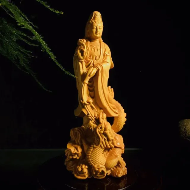 仁】『黄楊木製・細密彫・寿桃紋・如意・置物・賞物』極細工 古賞物