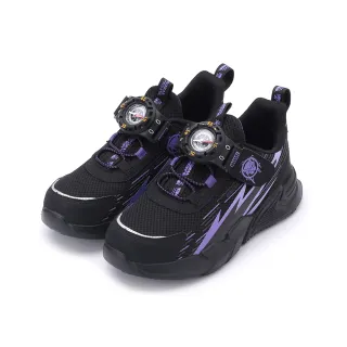 【Marvel 漫威】18-23cm 黑豹指南針輕量運動鞋  黑紫 中大童 MRKR36200