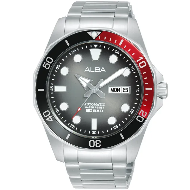 【ALBA】雅柏 Mechanical 極速運動機械腕錶-43mm灰(Y676-X063N/AL4539X1)