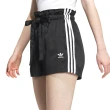 【adidas 愛迪達】ADC STA Short W 女款 黑色 運動 休閒 日常 彈性腰頭 寬鬆抽繩 短褲 IN1016