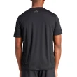 【adidas 愛迪達】HIIT GFX Tee 男款 黑色 訓練 透氣 針織 上衣 短T 短袖 IL7008