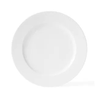 【北歐櫥窗】Lyngby Porcelain Rhombe 菱紋 晚餐盤(27cm、白)