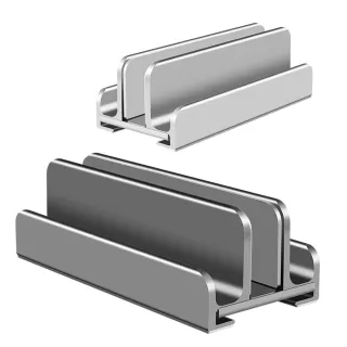 【Ermutek】鋁合金三槽式筆電立式支架桌面散熱架支架