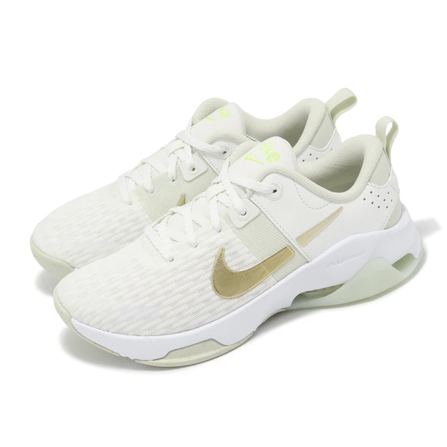 NIKE 耐吉NIKE 耐吉 訓練鞋 Wmns Zoom Bella 6 PRM 女鞋 白 金 氣墊 健身 緩震 穩定 運動鞋(FJ1589-100)