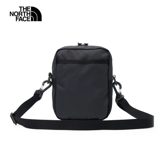 【The North Face 官方旗艦】北面男女款黑色防潑水可調節腰帶休閒單肩包｜87GFKT0