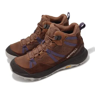 【MERRELL】戶外鞋 Siren 4 Traveler Mid WP 女鞋 棕藍 防潑水 中筒 抓地 郊山 登山鞋(ML037894)