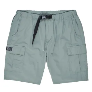 【5th STREET】中性 短褲 工裝短褲 休閒短褲 口袋 棉質 機能 綠色(921020)
