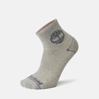 【Timberland】中性灰色中筒襪(A2Q4K052)