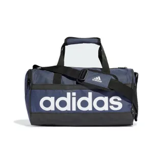 【adidas 愛迪達】Linear DUF XS 男款 深藍色 大Logo 運動 旅遊 手提 背帶 健身包 HR5346