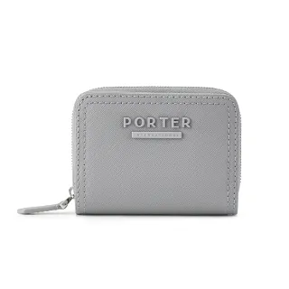 【PORTER INTERNATIONAL】堅毅自信AVENUE真皮零錢包(灰)