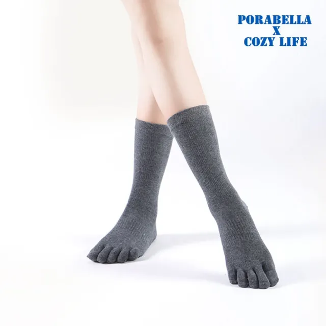 【Porabella】襪子 五指襪 中筒襪 素色襪子 運動襪 瑜珈襪 防滑襪 普拉提襪 YOGA SOCKS